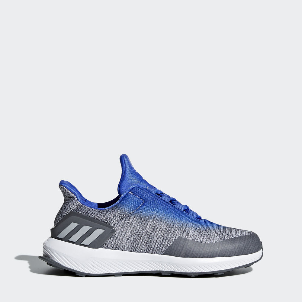 Adidas Rapidarun Uncaged - παπουτσια για τρεξιμο για αγορια - Γκρι/Γκρι/Μπλε,Μέγεθος: EU 27 – 39 1/3